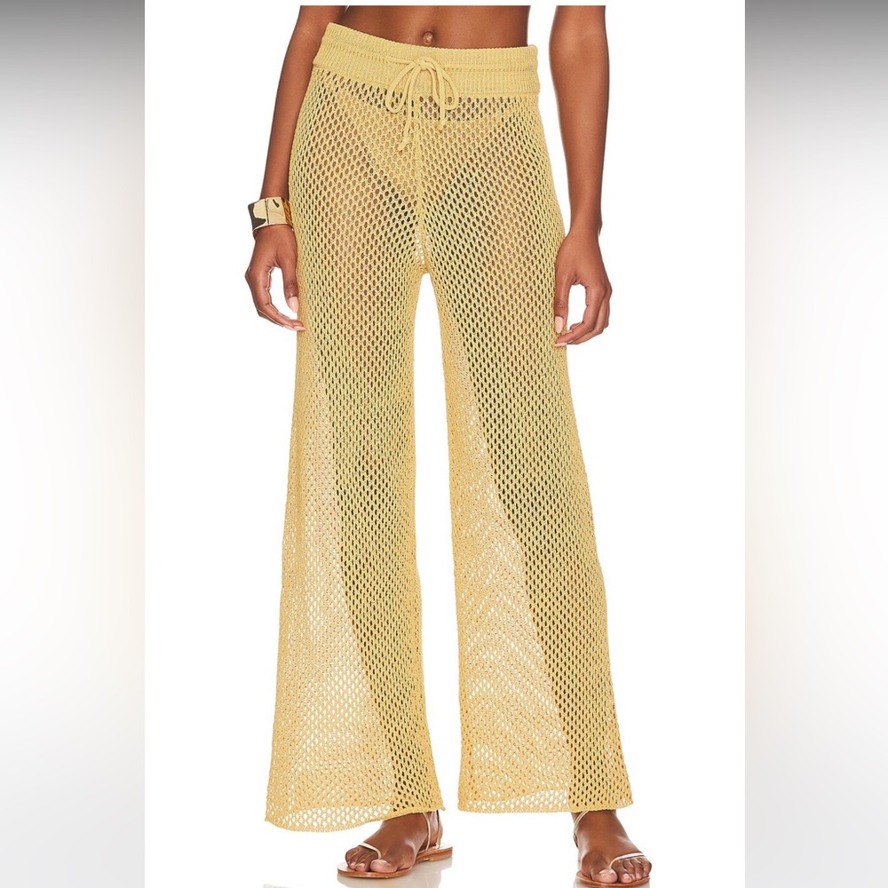 WeWoreWhat - Crochet Drawcord Pant in Desert